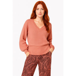 Women's MICHAEL Michael Kors Pink V-Neck Sweater M